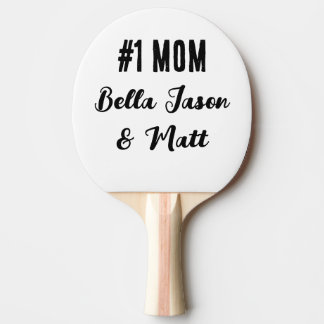 The All-Star Mom Personalized Team Spirit Design Ping Pong Paddle