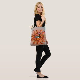 The All Sun-Seeing Mushroom Rays Tote Bag