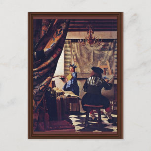 The Allegory Of Painting-Or-The Art Of Painting, S Postcard
