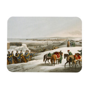The Allies before Dantzic in Winter, engraved by M Magnet