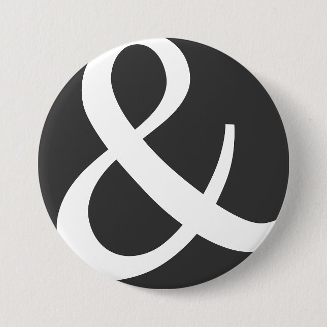 The Almighty Ampersand 7.5 Cm Round Badge (Front)
