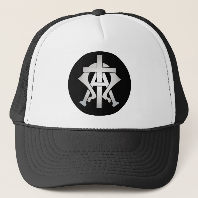 The Alpha and The Omega Trucker Hat (Front)