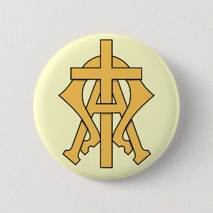 The Alpha & The Omega 6 Cm Round Badge