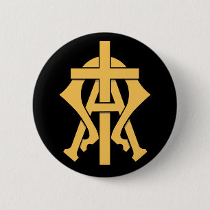 The Alpha & The Omega 6 Cm Round Badge