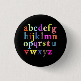 The Alphabet 3 Cm Round Badge