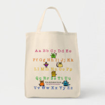 "the alphabet book" - book cover - grocery bag