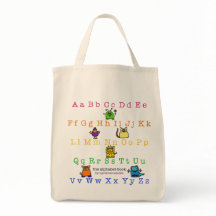 "the alphabet book" - book cover - Grocery Tote