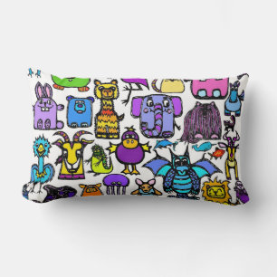 ''the alphabet book" pillow - white lumbar