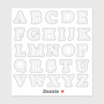 The Alphabet in Stitches Cut Out