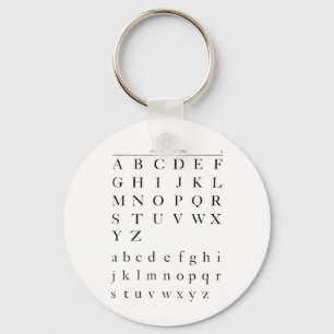 The Alphabet Key Ring