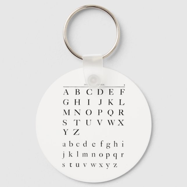 The Alphabet Key Ring (Front)