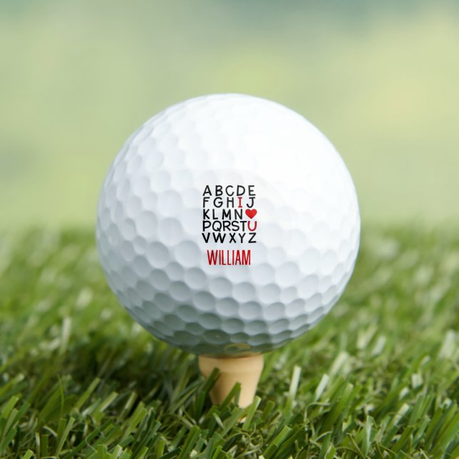 The Alphabet of Love Golf Ball (Insitu Tee)
