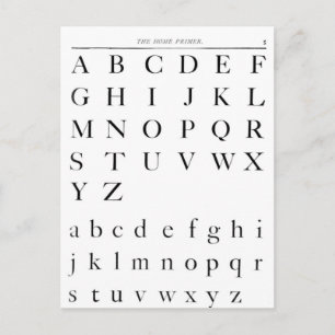 The Alphabet Postcard