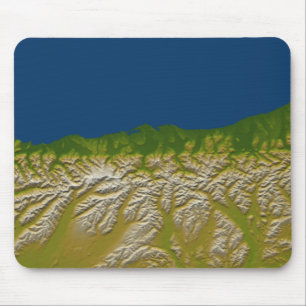 The Alpine fault along the west coast Mouse Pad