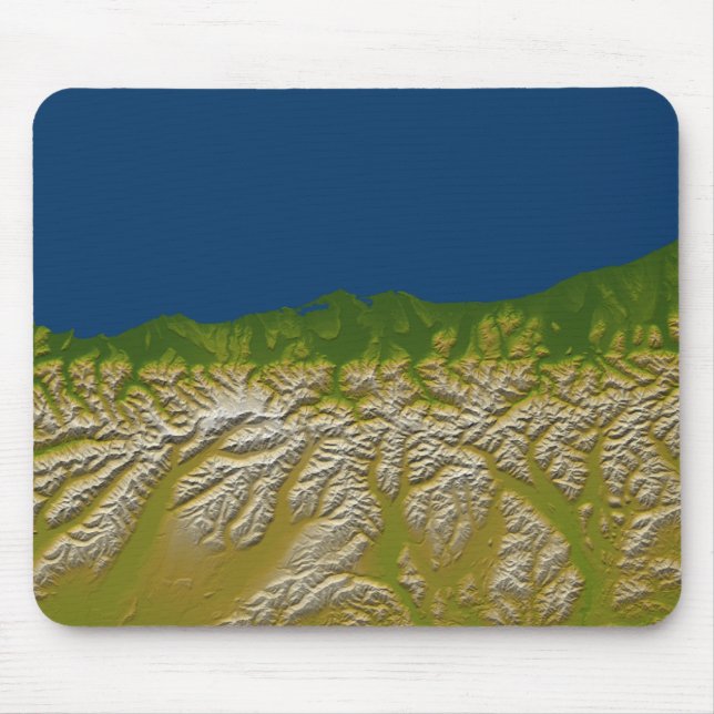 The Alpine fault along the west coast Mouse Pad (Front)