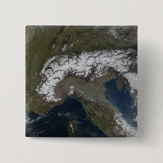 The Alps 3 15 Cm Square Badge (Front)