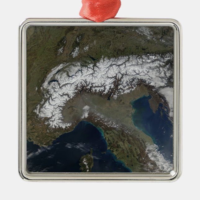 The Alps 3 Metal Tree Decoration (Front)