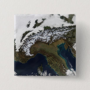 The Alps 4 15 Cm Square Badge