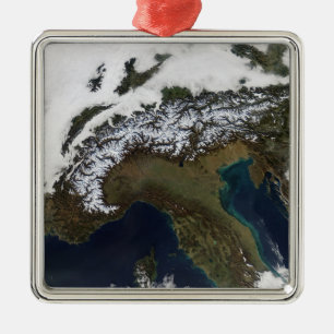 The Alps 4 Metal Ornament