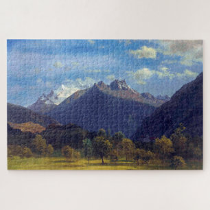 The Alps from Visp, Albert Bierstadt Jigsaw Puzzle