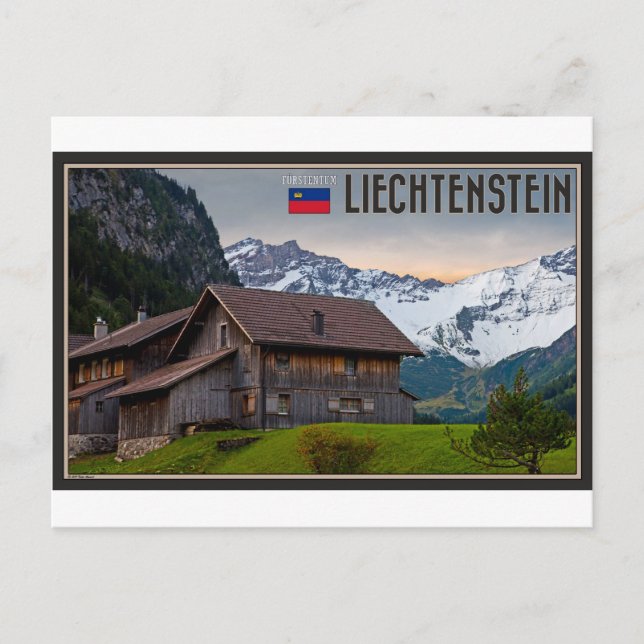 The Alps of Liechtenstein Postcard (Front)