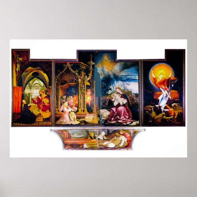 The Altar by Mathis Gothart Grünewald Poster (Front)