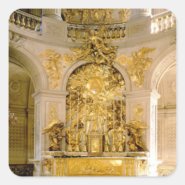 The Altar in the Royal Chapel (photo) Square Sticker (Front)