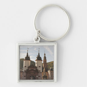 The Alte Brucke in Old Town, Heidelberg, Germany Key Ring