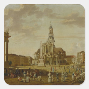 The Alter Markt with the Church of St. Square Sticker