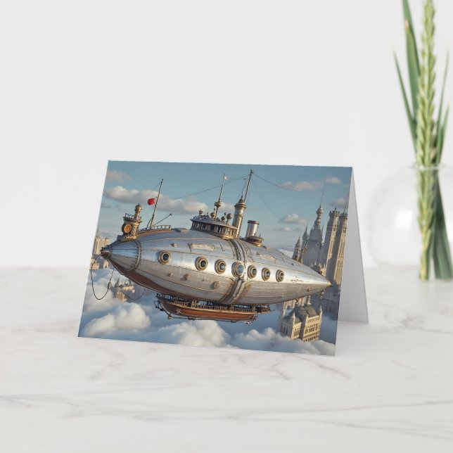 The Aluminium Airship Father's Day Holiday Card (Front)