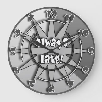 "The Always Late"  Crazy Mixed Up Clock #5