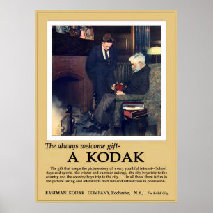 The Always Welcome Gift. Circa 1915. Poster
