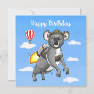 The Amazing and Spectacular Jetpack Koala Card
