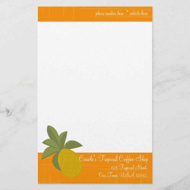 The Amazing Pineapple Stationery (Front)