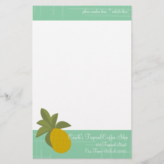 The Amazing Pineapple Stationery (Front)