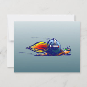 The Amazing Rocket Snail with a Jetpack Card