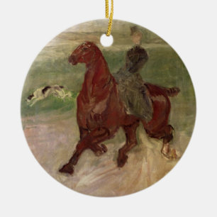 The Amazon, 1882 (oil on canvas) Ceramic Ornament