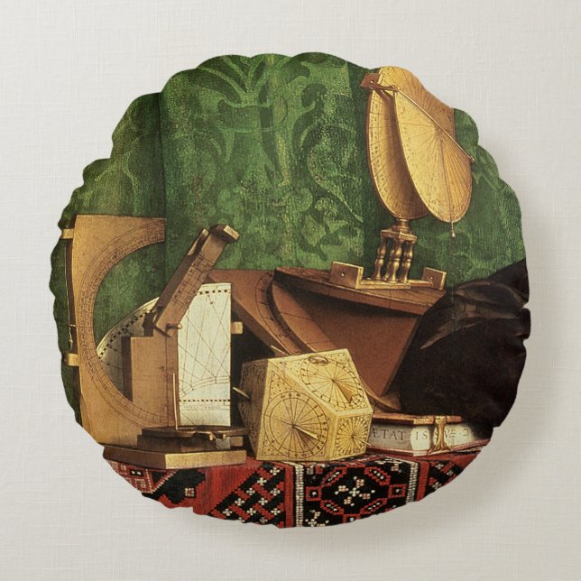 The Ambassadors, 1533 Round Cushion (Front)