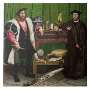The Ambassadors, Holbein the Younger Ceramic Tile