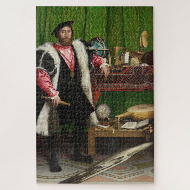 The Ambassadors, Holbein the Younger Jigsaw Puzzle (Vertical)