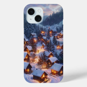 The Amber Hearth: A Secluded Alpine Sanctuary Nest iPhone 15 Case