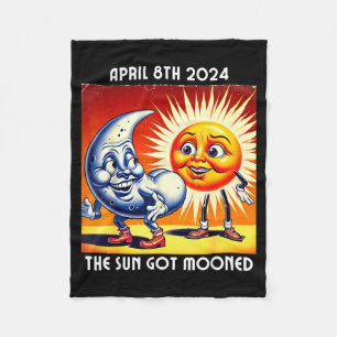 The America Solar Eclipse 4 08 Fleece Blanket