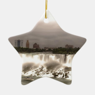 The American and Veil Falls Ceramic Tree Decoration