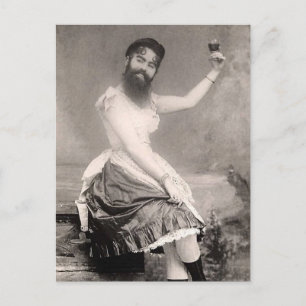 The American Bearded women Postcard