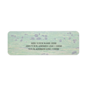 The American Bison Return Address Label