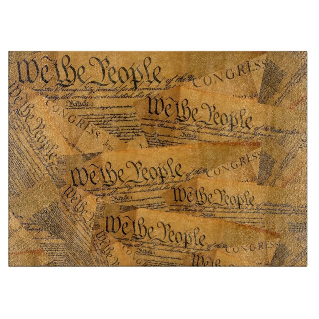 The American Constitution Cutting Board (Front)
