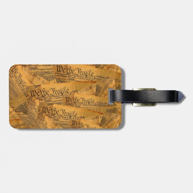 The American Constitution Luggage Tag (Back Horizontal)