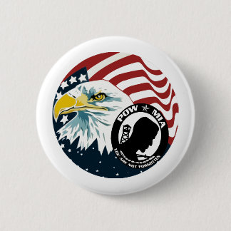 The American Eagle POW-MIA 6 Cm Round Badge