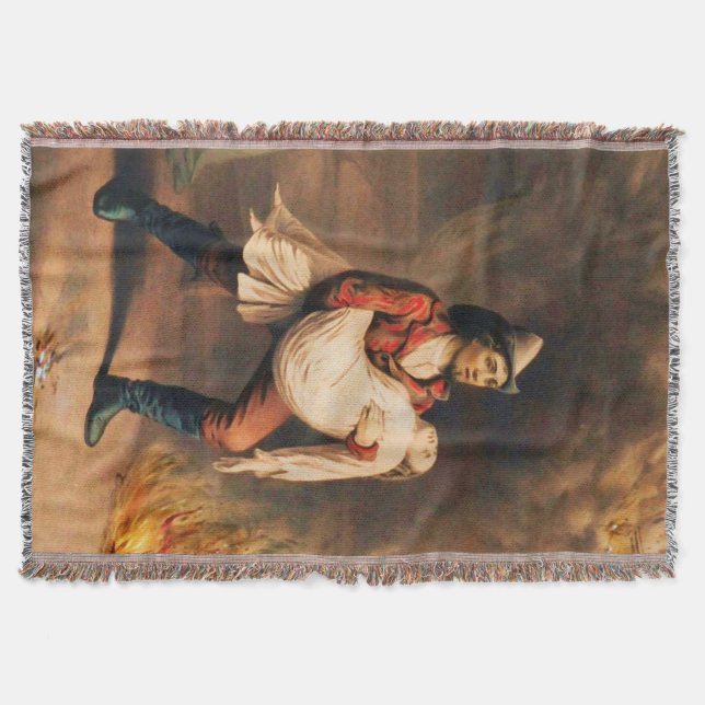 The American Firefighter Style 3 Throw Blanket (Front)