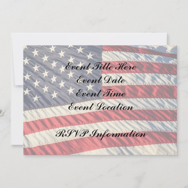 The American Flag Invitation (Front)